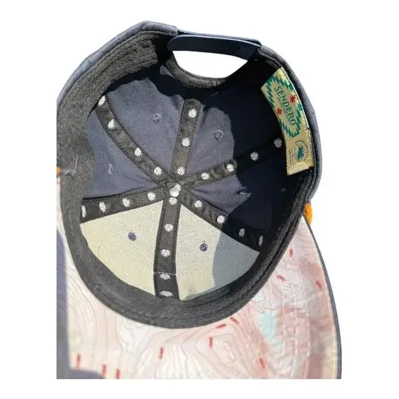 Sendero Rocky Mountain National Park Snapback Hat Curved Bill - Picture 4 of 5